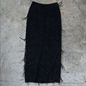 Black floor length skirt